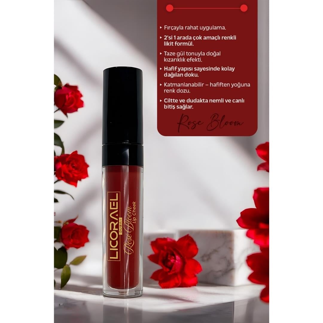 Licorael Dubai Lip Cheek 8ml. Rose Bloom No:25
