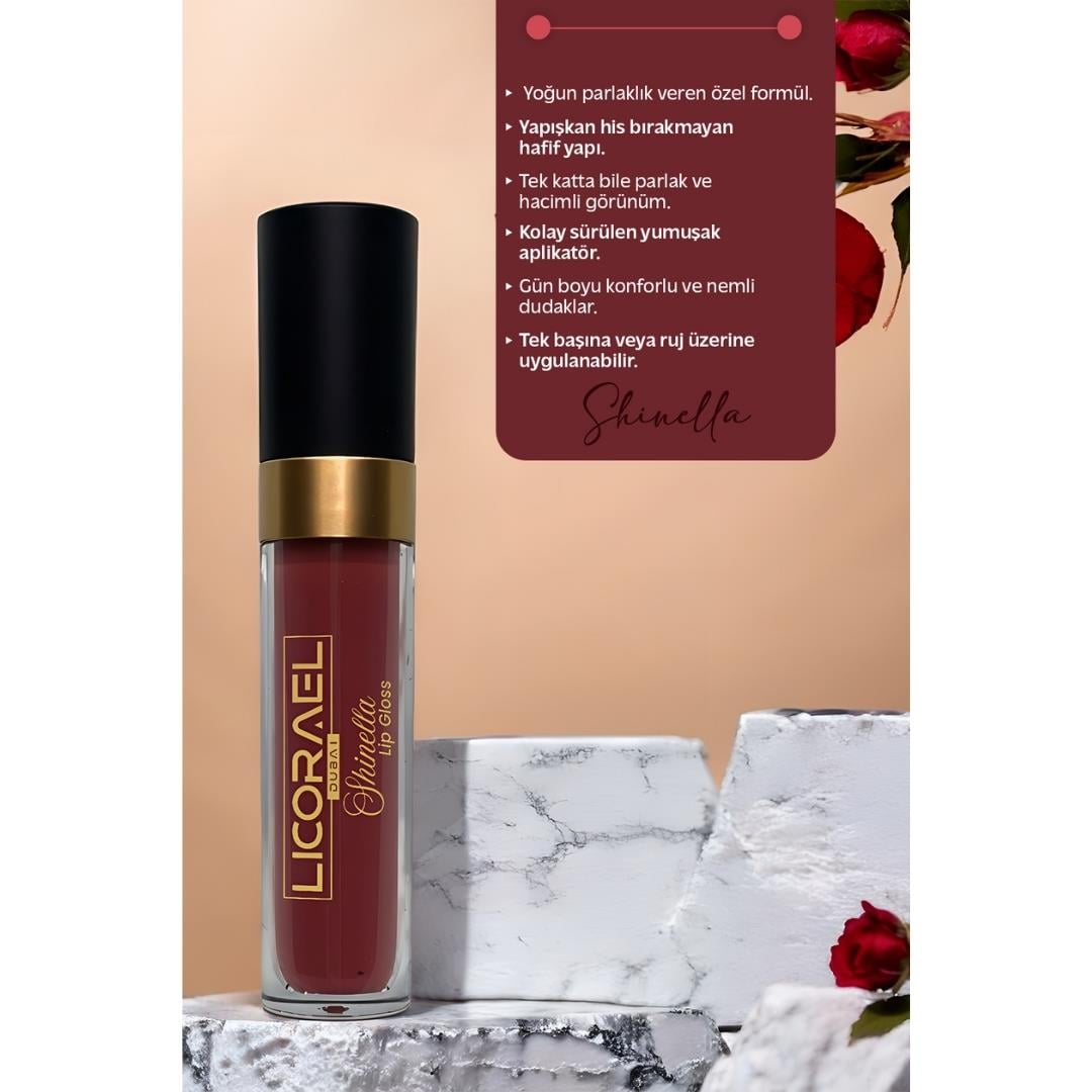 Licorael Dubai Lip Gloss 8ml. No:03 Shinella