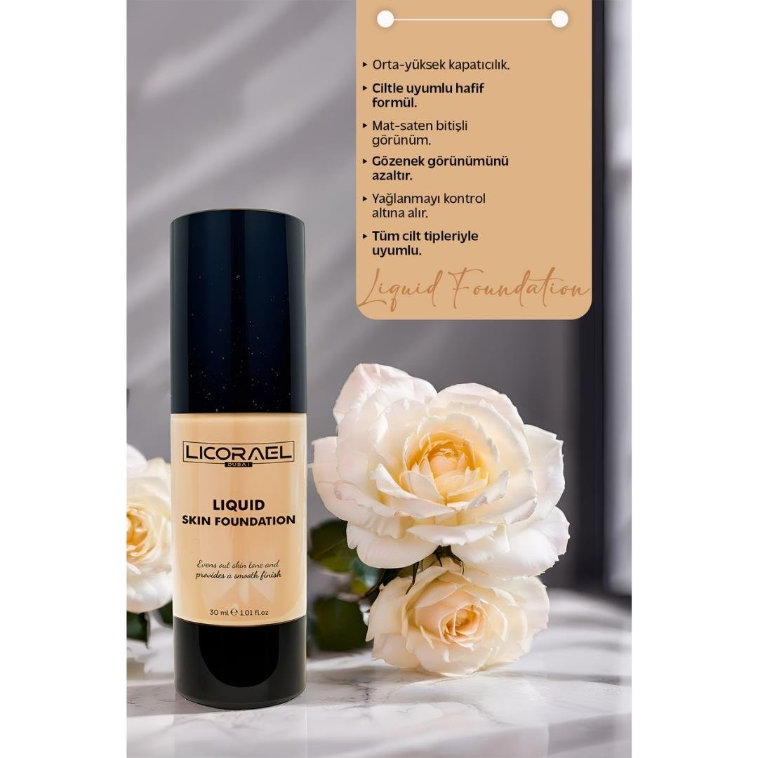 Licorael Dubai Liquid Skin Foundation 30ml. No:L1
