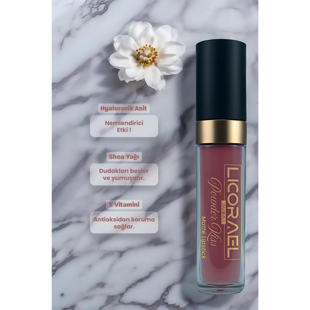 Licorael Dubai Matte Lipstick 8ml. No:06 Powder Kiss