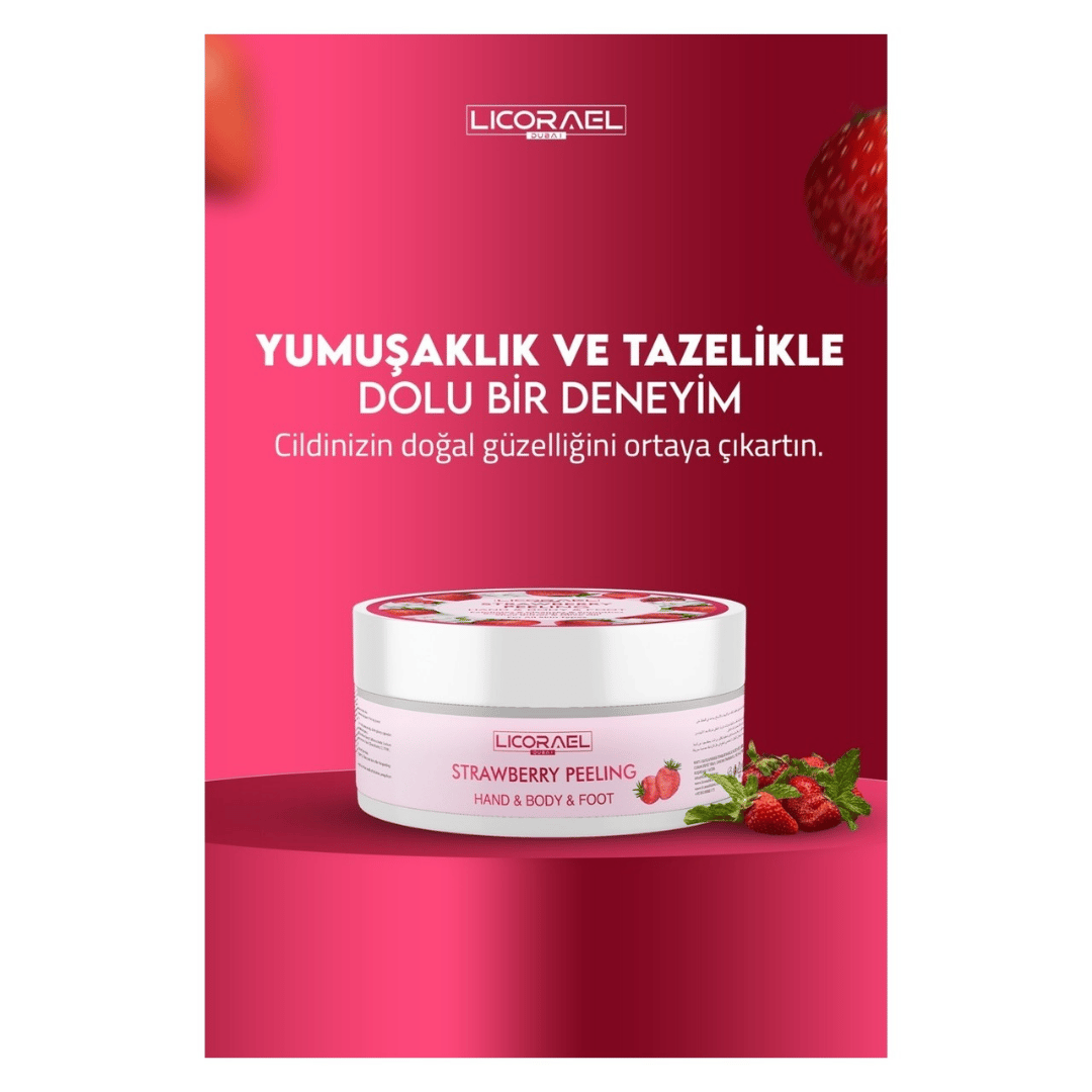 Licorael Dubai Peeling 150ml. Çilek Aromalı