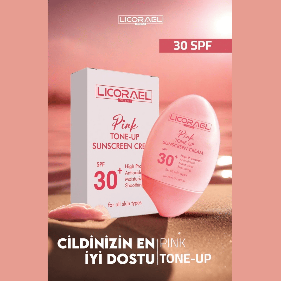 Licorael Dubai Pembe Güneş Kremi 50ml. SPF 30