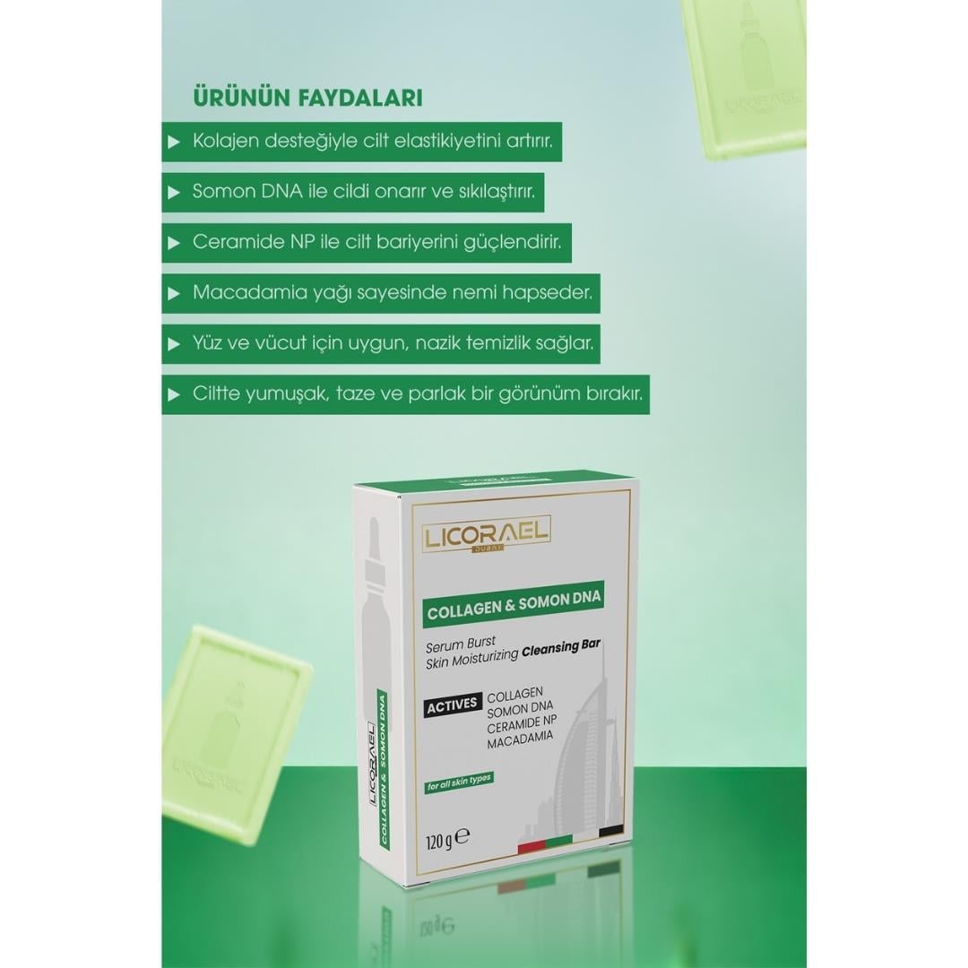 Licorael Dubai Sabun 120gr. Collagen & Somon DNA