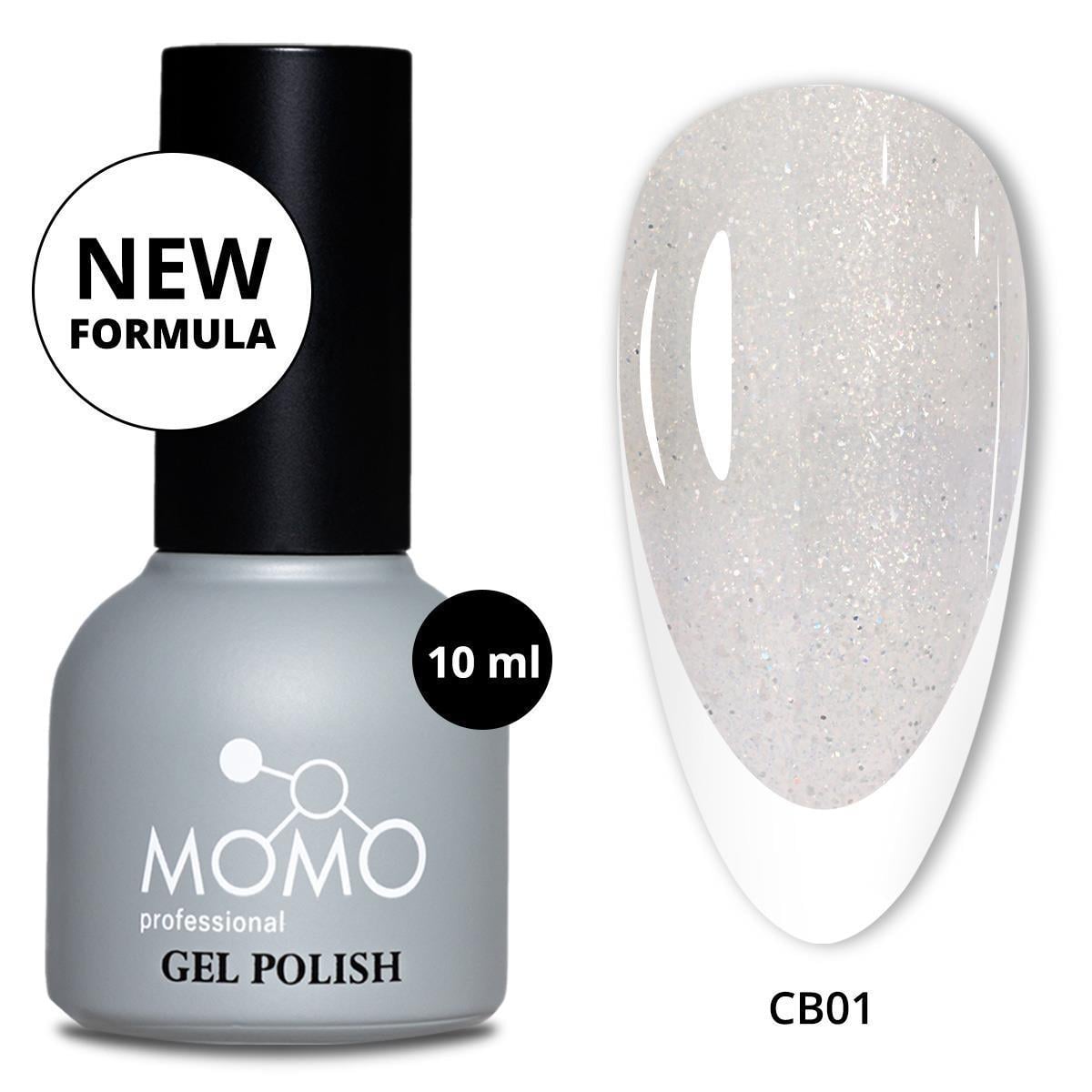 Momo Color Base Coat 10ml. CB01 Işıltılı Rakı Beyazı