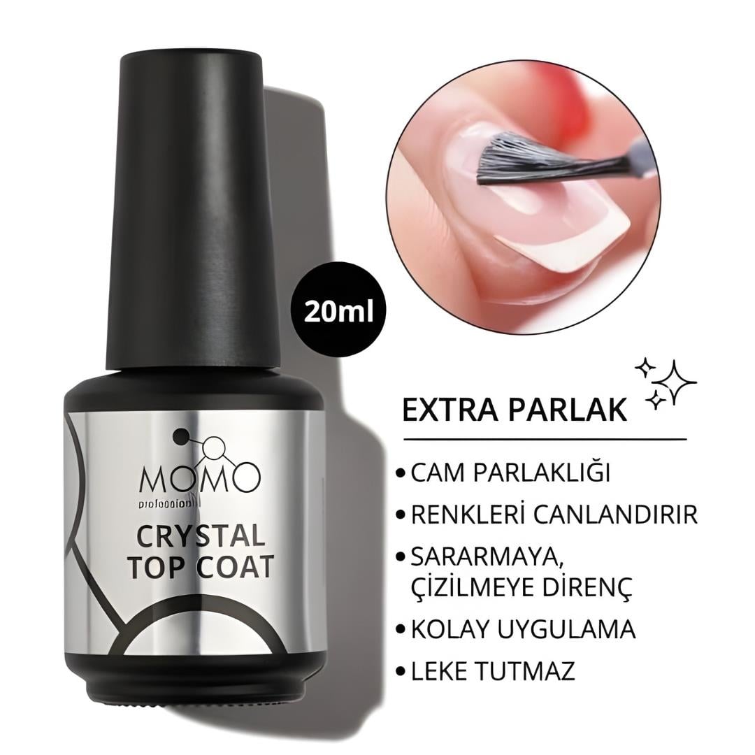 Momo Crystal Top Coat 20ml.