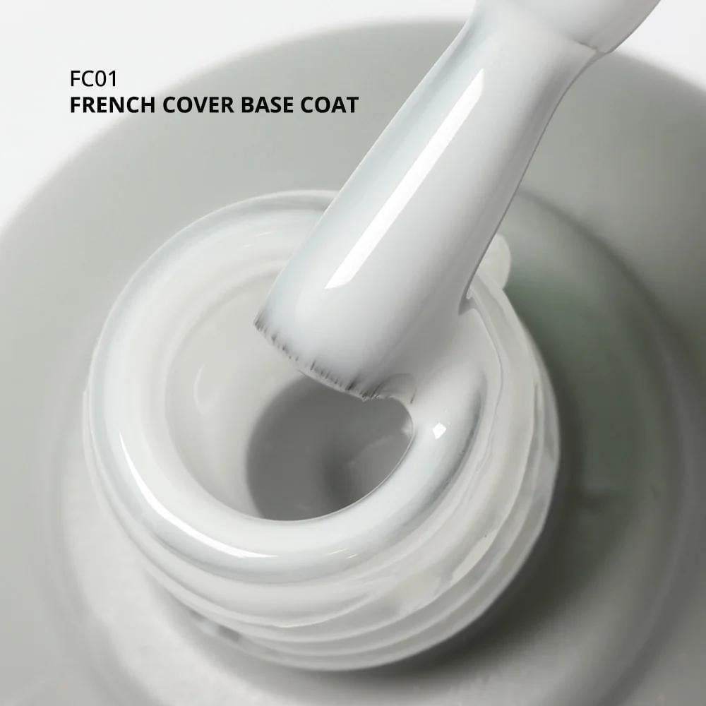 Momo French Cover Rubber Base Coat 10ml. FC01 Rakı Beyazı