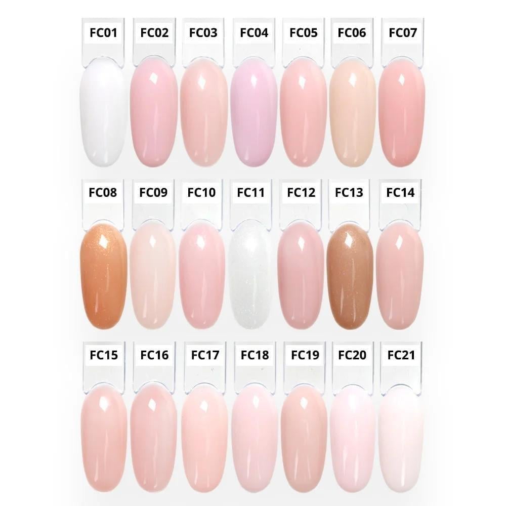 Momo French Cover Rubber Base Coat 10ml. FC09 Pudra