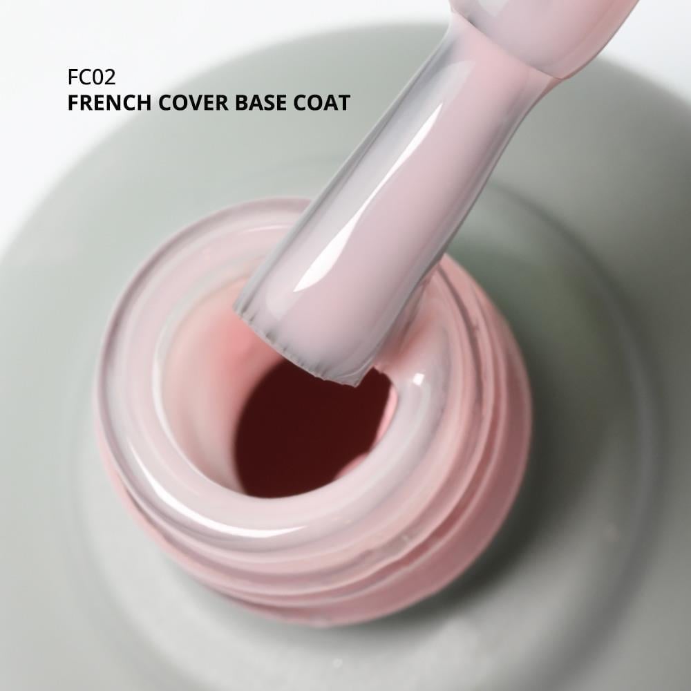 Momo French Cover Rubber Base Coat 10ml. FC02 Pastel Pembe