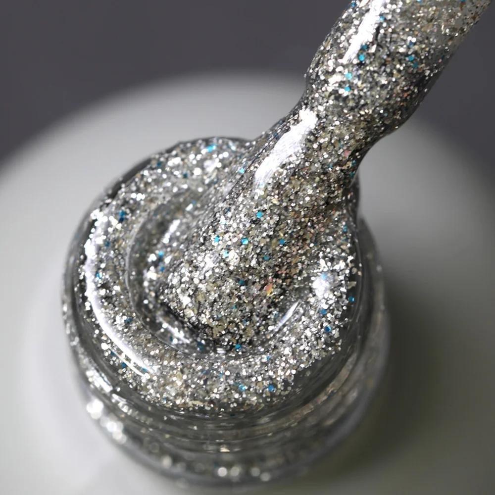 Momo Glitter Seri 14ml. G001 Yoğun Gümüş Simli