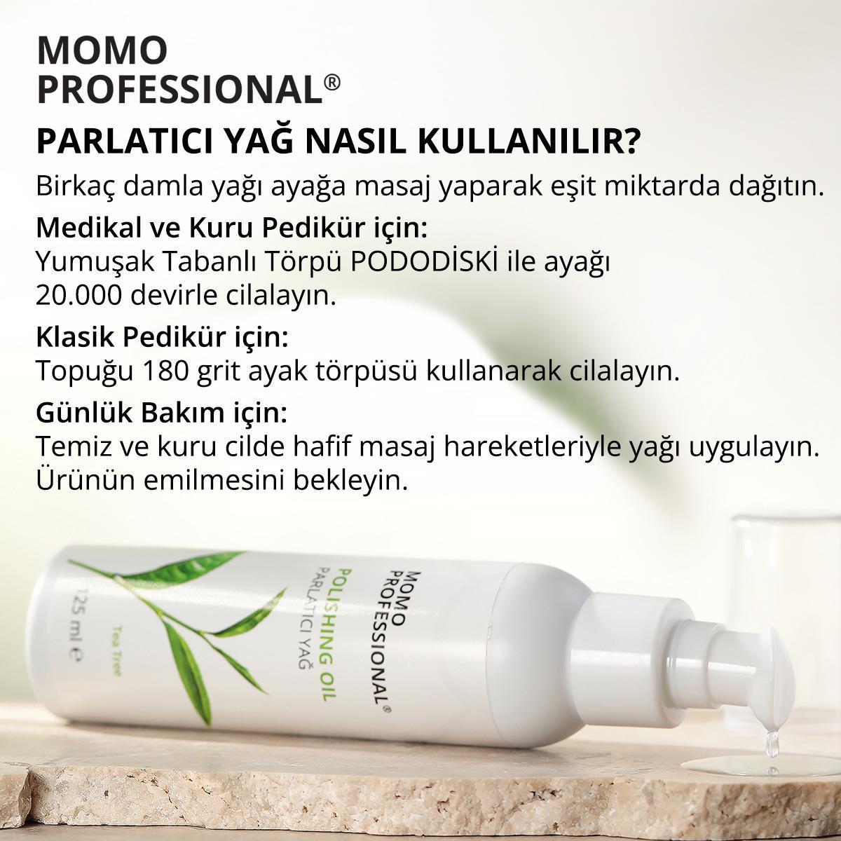 Momo Polishing Oil 125ml. Tea Tree