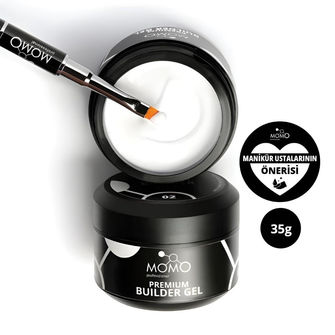 Momo Premium Builder Gel 35gr. No:02 Beyaz