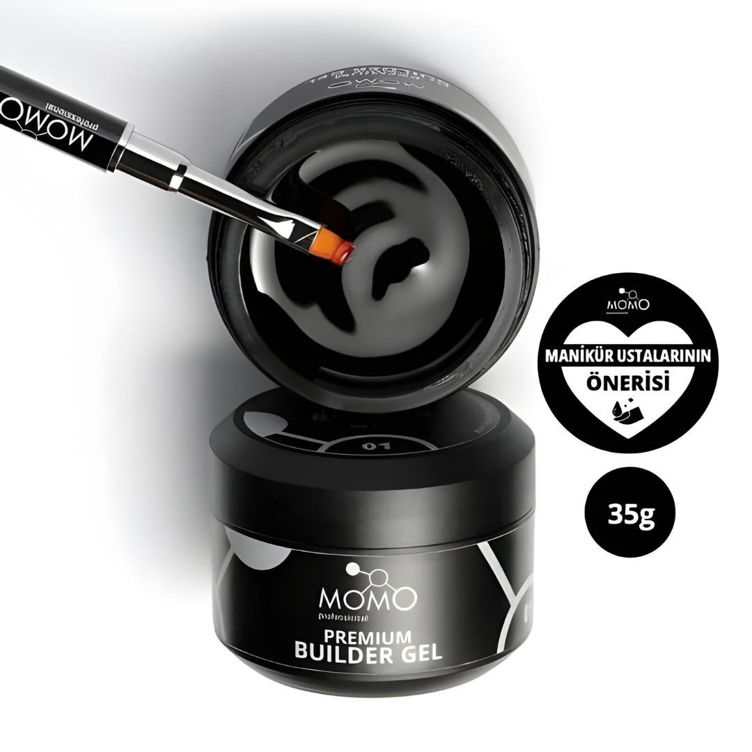 Momo Premium Builder Gel 35gr. No:01 Şeffaf