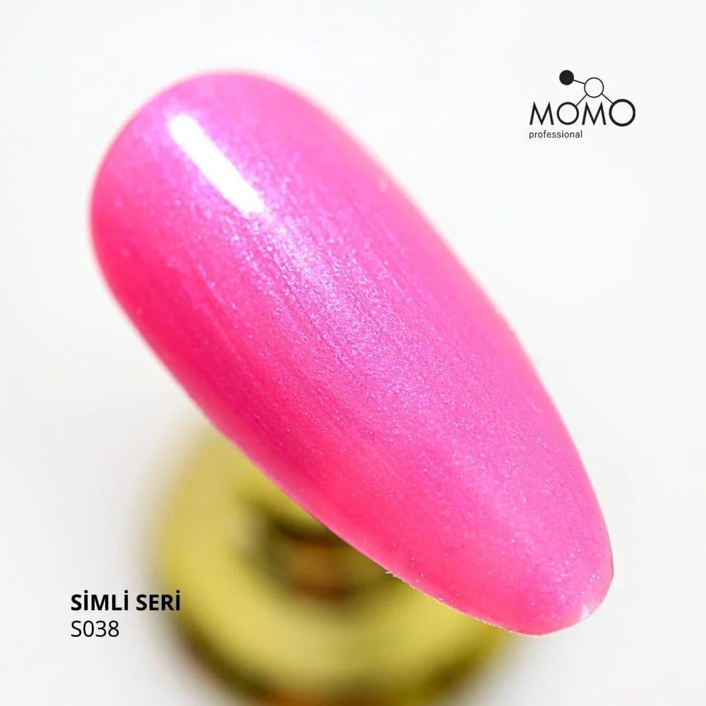 Momo Simli Seri 14ml. S038 Mavi Sedefli Şeker Pembe