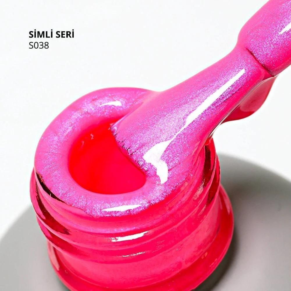 Momo Simli Seri 14ml. S038 Mavi Sedefli Şeker Pembe
