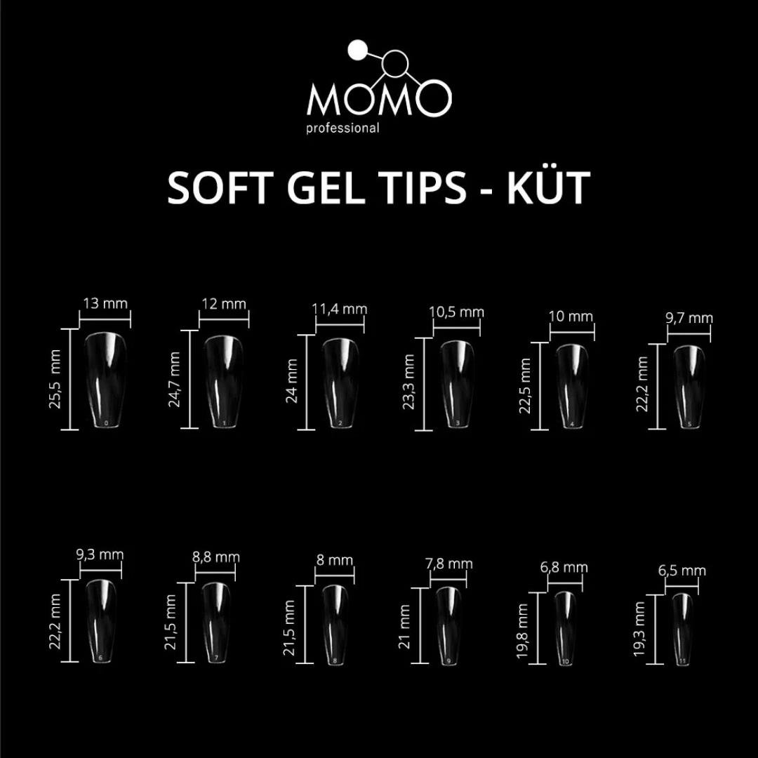 Momo Soft Gel Tips 120pcs. Küt