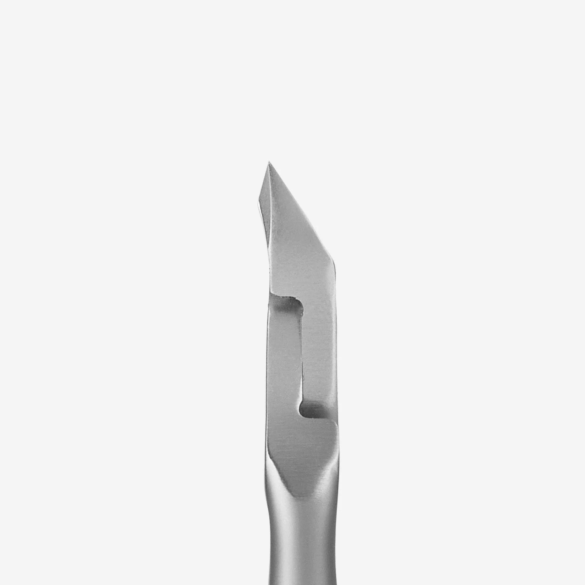 Staleks Pro Smart NS-31-3 paslanmaz çelik tırnak eti pensi – 3 mm bıçak, yuvarlatılmış kısaltılmış sap, profesyonel manikür ve pedikür