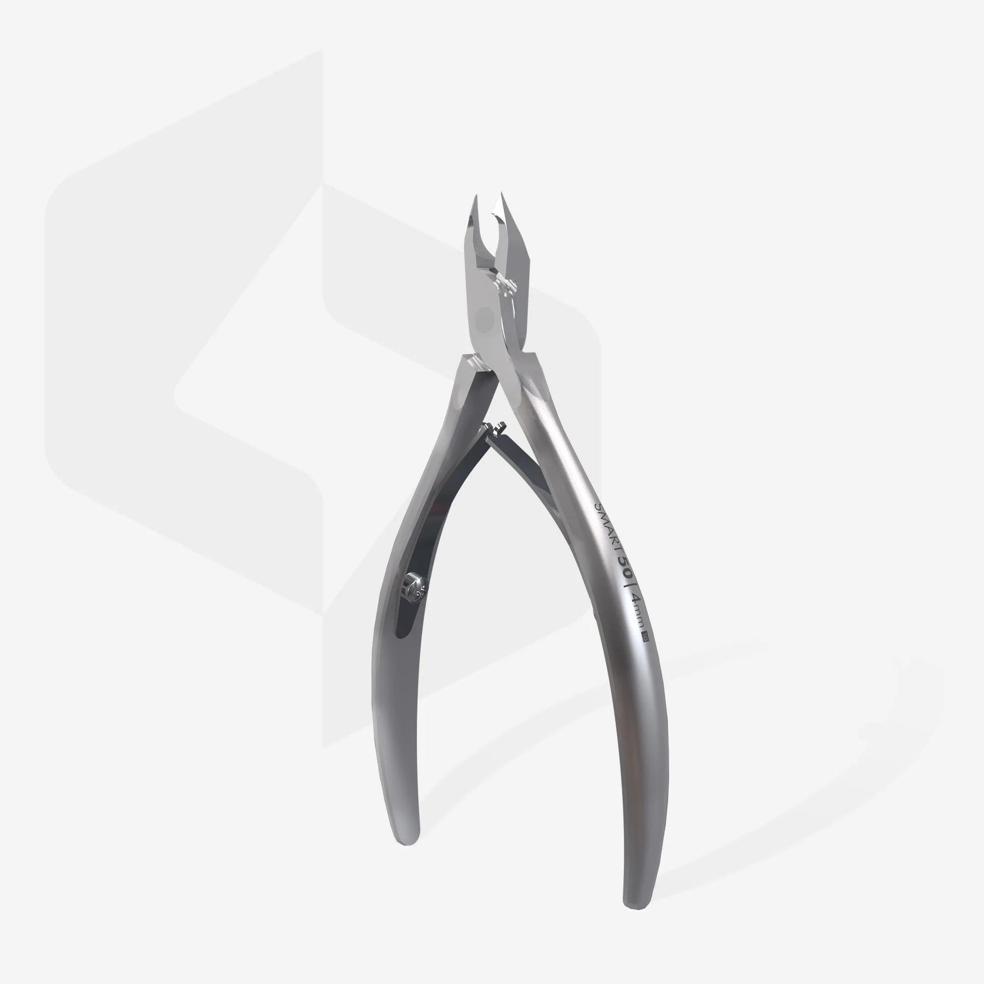 Staleks Pro Smart NS-50-4 tırnak eti pensi – hafif çıkıntılı bıçak, ergonomik saten sap, paslanmaz çelik, profesyonel manikür ve pedikür
