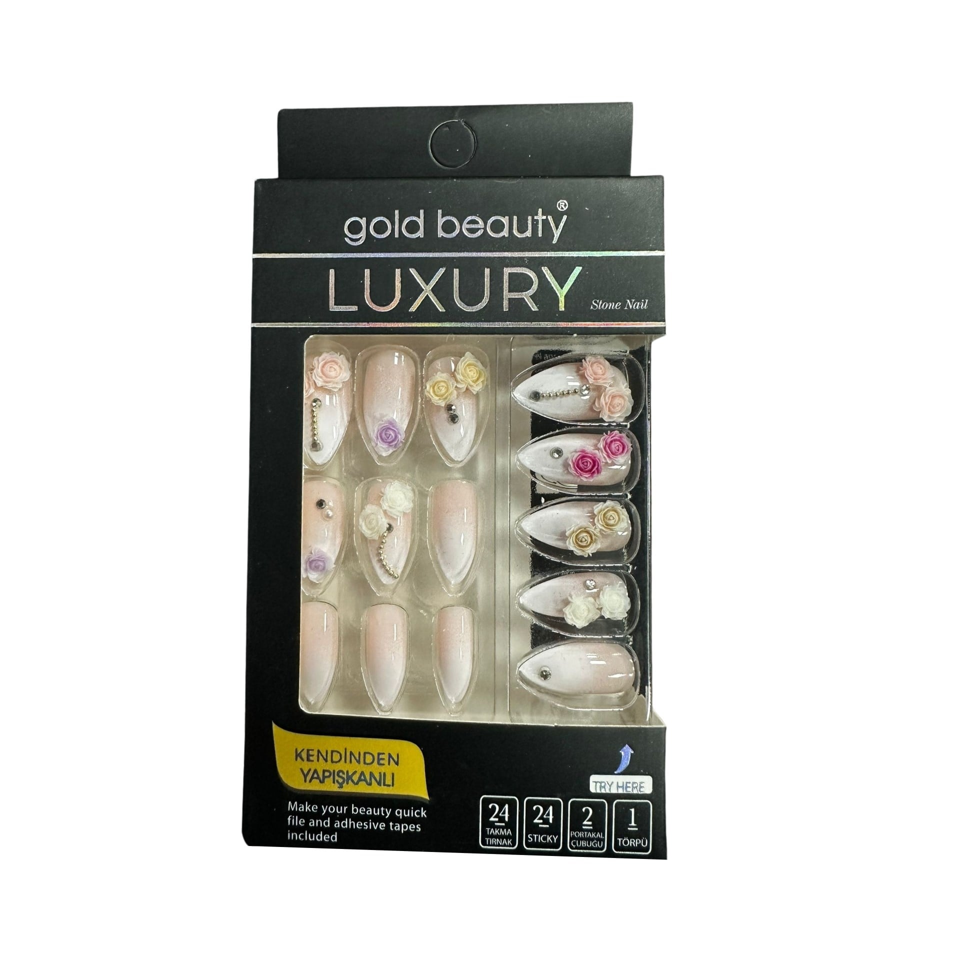 Takma TırnakGold BeautyGold Beauty Takma Tırnak EP-1525-19