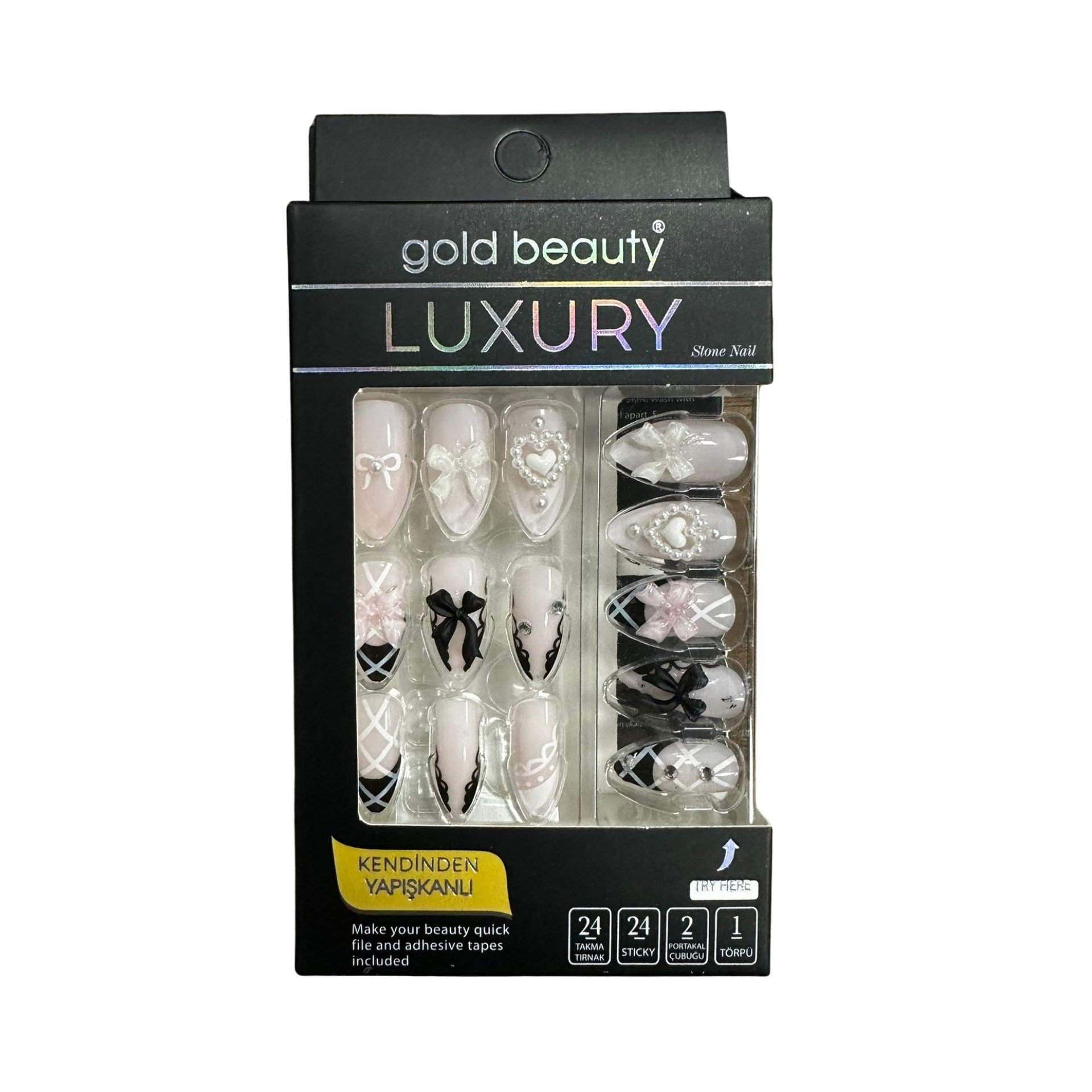 Takma TırnakGold BeautyGold Beauty Takma Tırnak EP-1525-22
