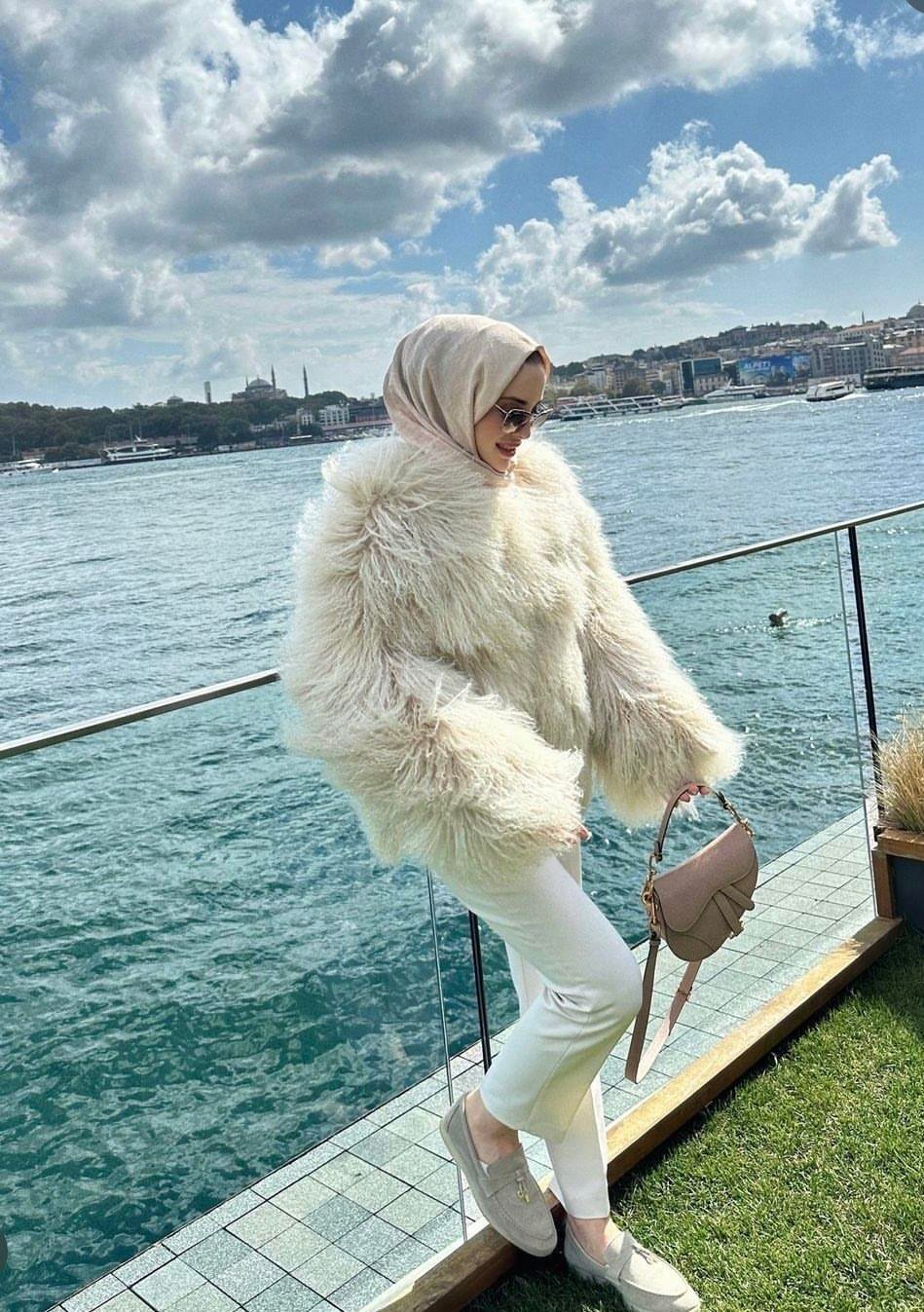 Shearling Kürk Ekru