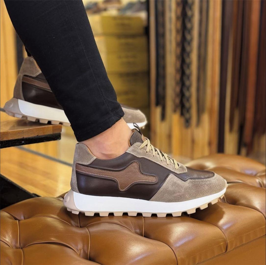 Hakiki Deri Günlük Eva Taban Rahat Sneakers Ayakkabı