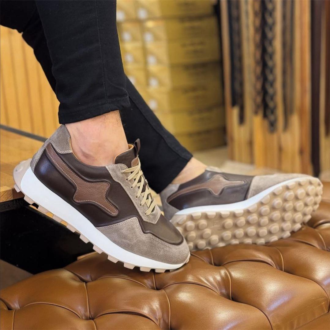 Hakiki Deri Günlük Eva Taban Rahat Sneakers Ayakkabı