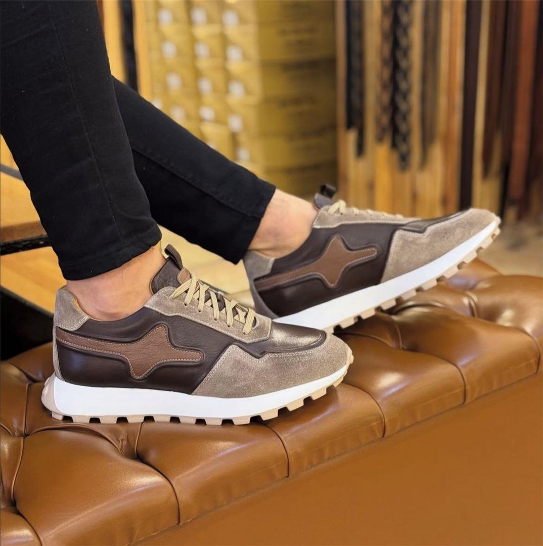 Hakiki Deri Günlük Eva Taban Rahat Sneakers Ayakkabı