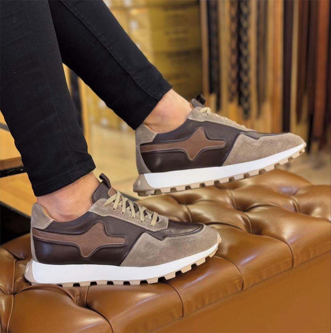 Hakiki Deri Günlük Eva Taban Rahat Sneakers Ayakkabı