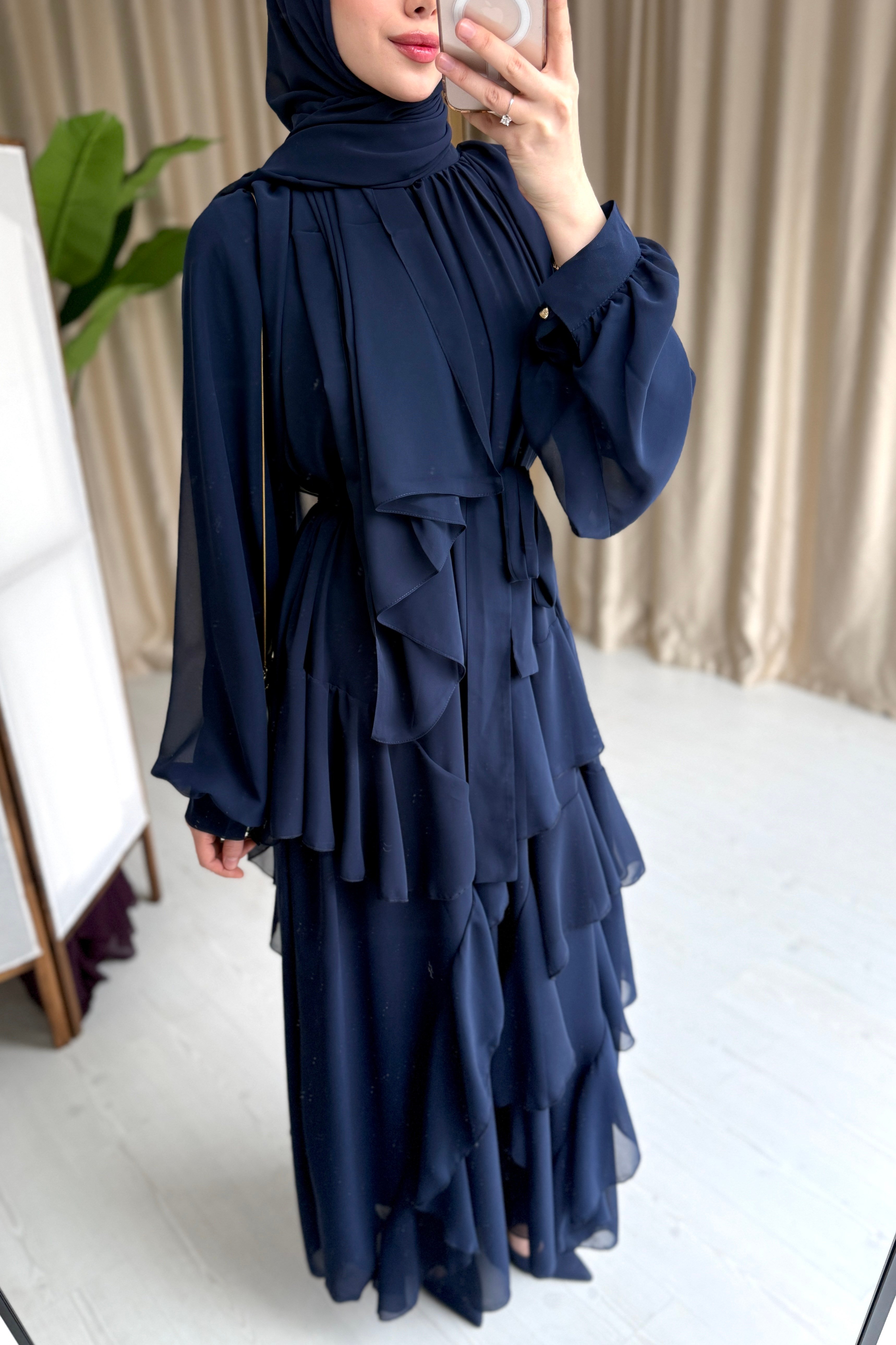 ABAYA ELBİSE - LACİVERT