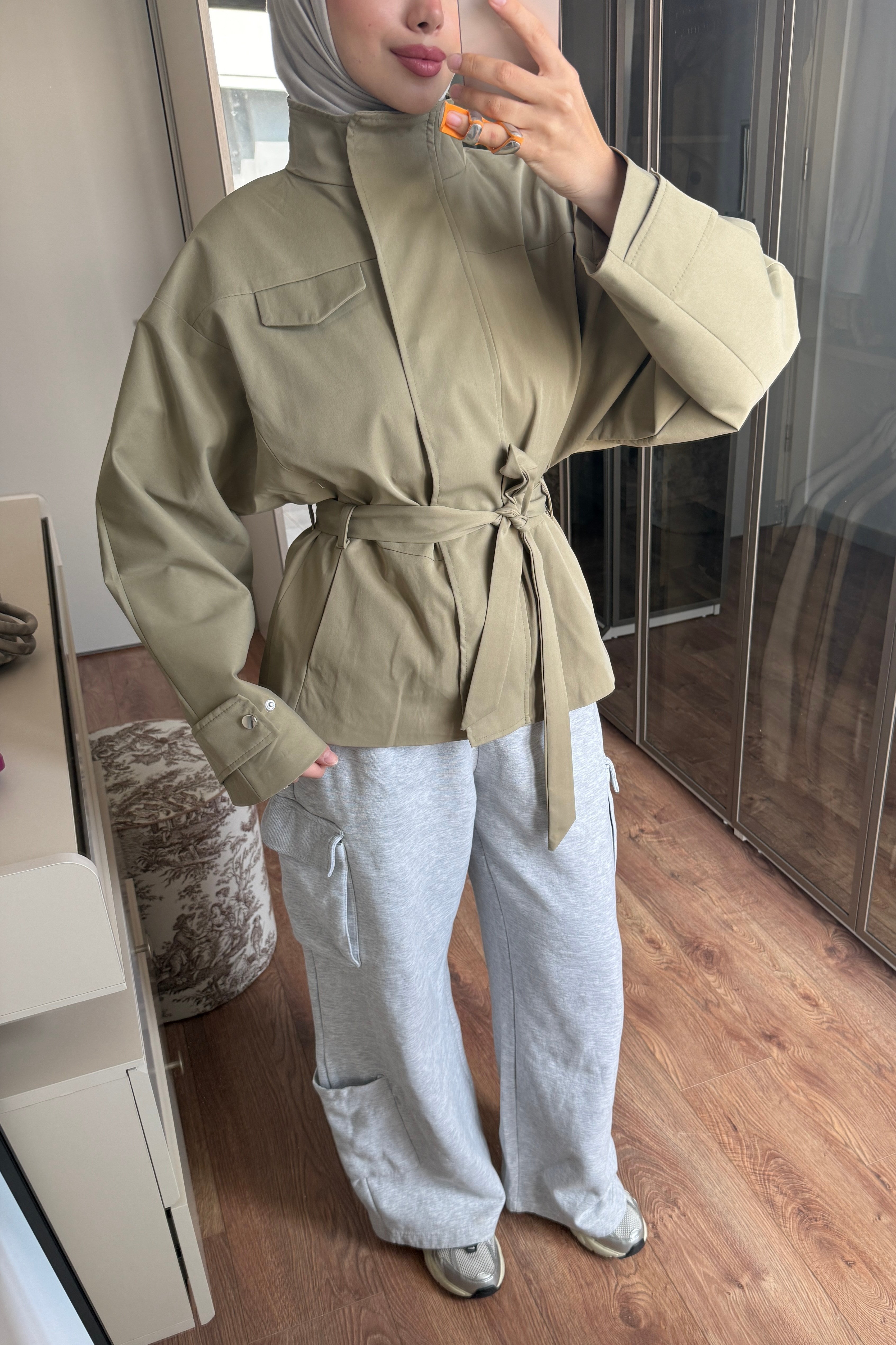 KISA TRENÇ - HAKİ