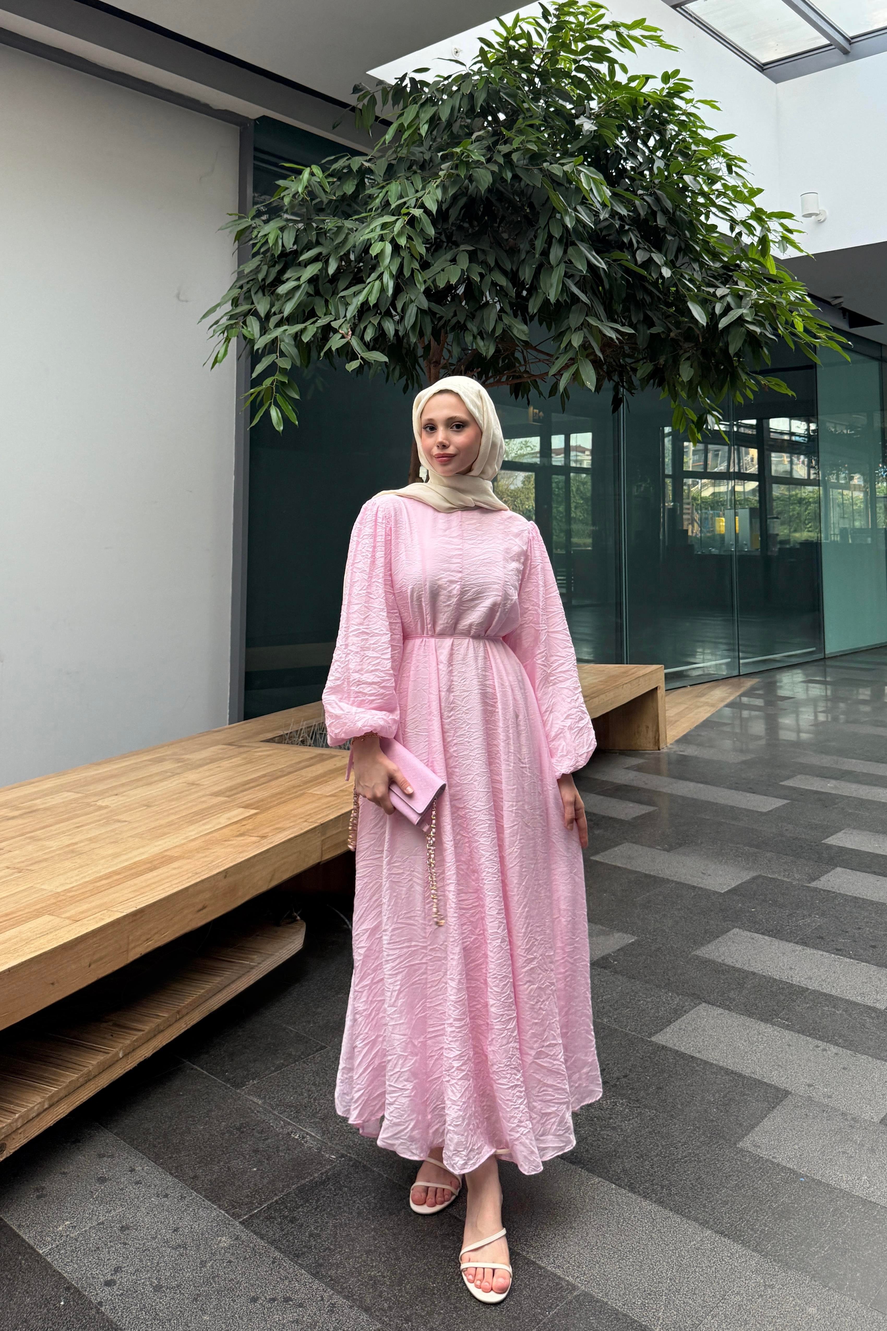 LUNA ELBİSE - PEMBE