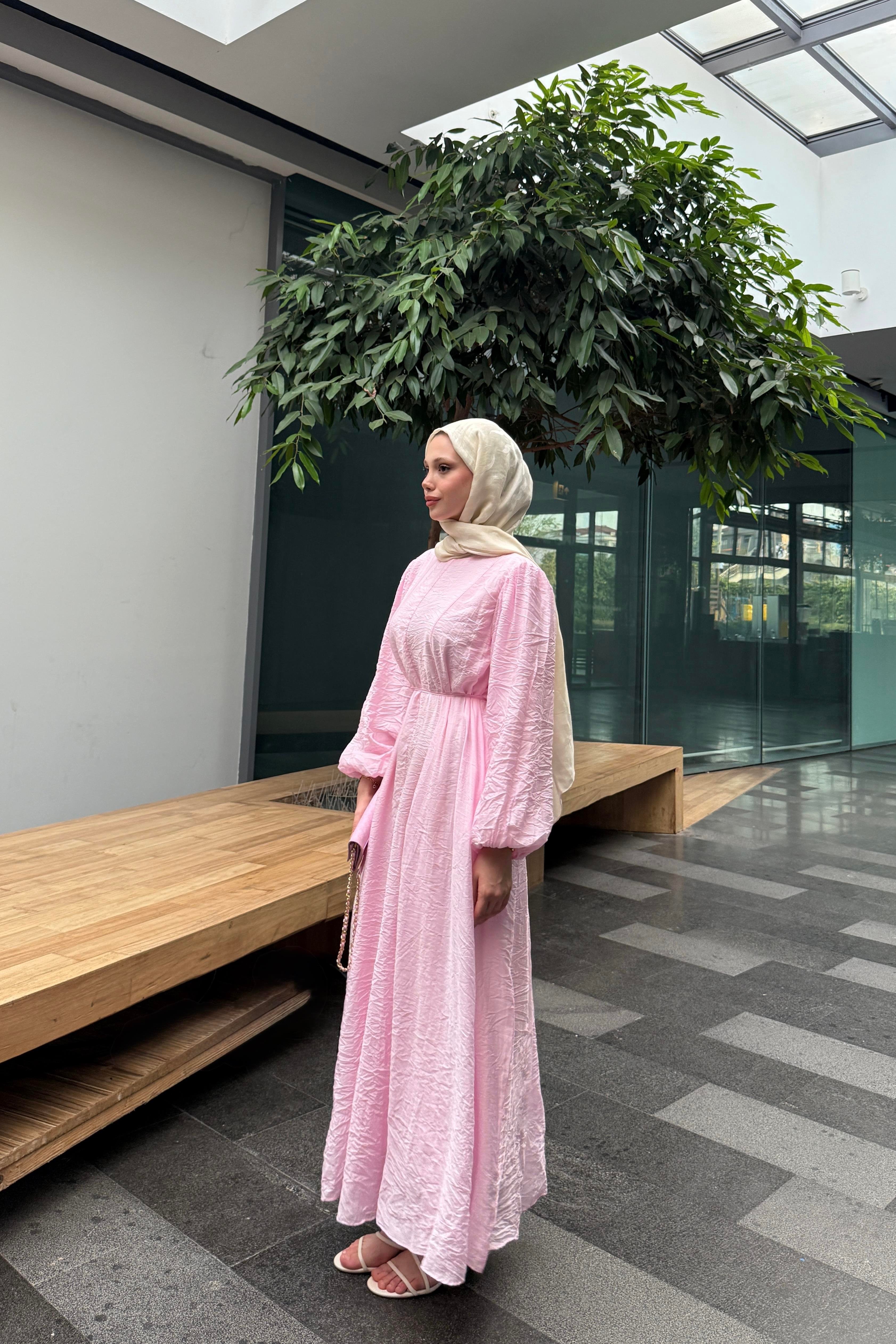 LUNA ELBİSE - PEMBE