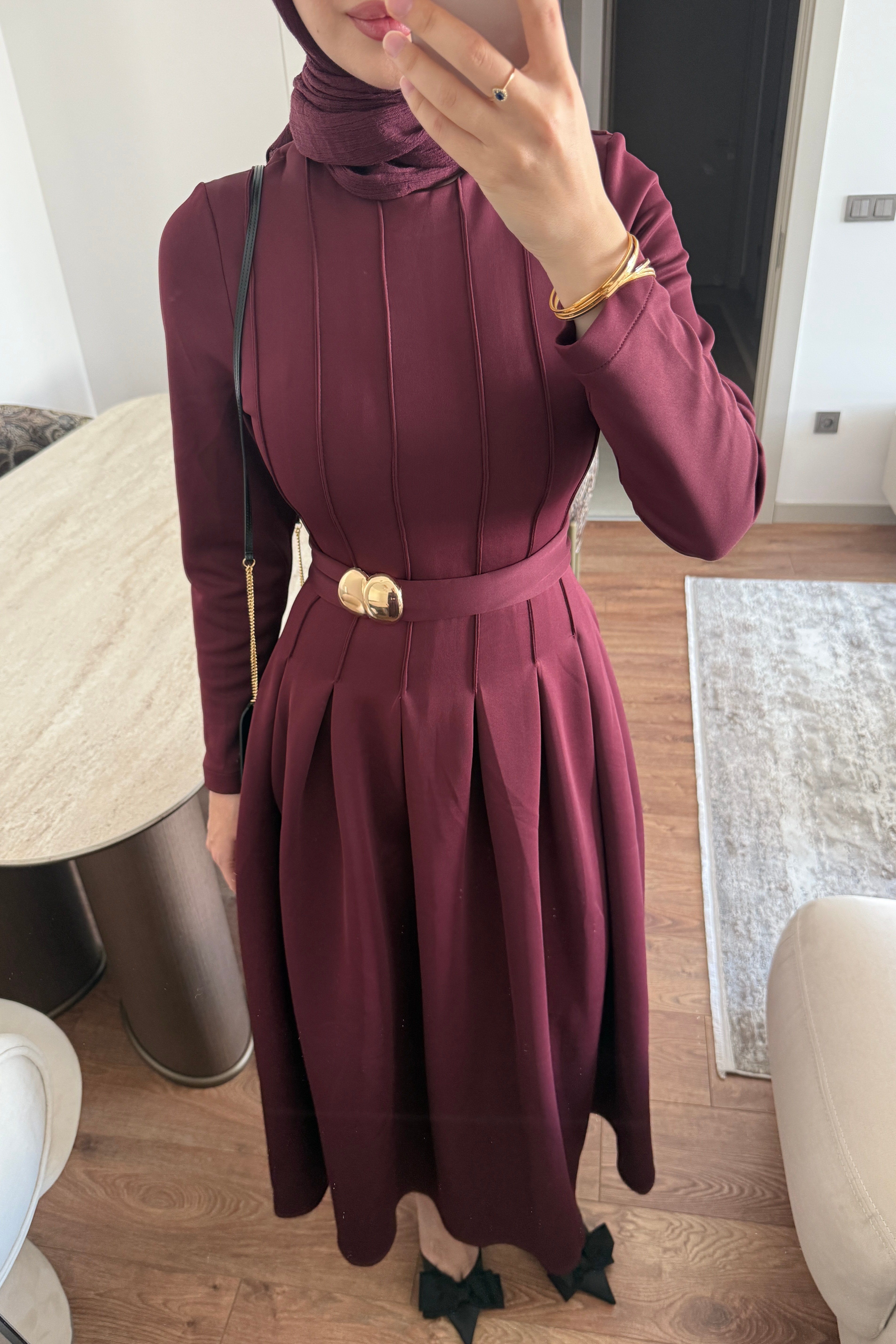 MARRY ELBİSE - BORDO