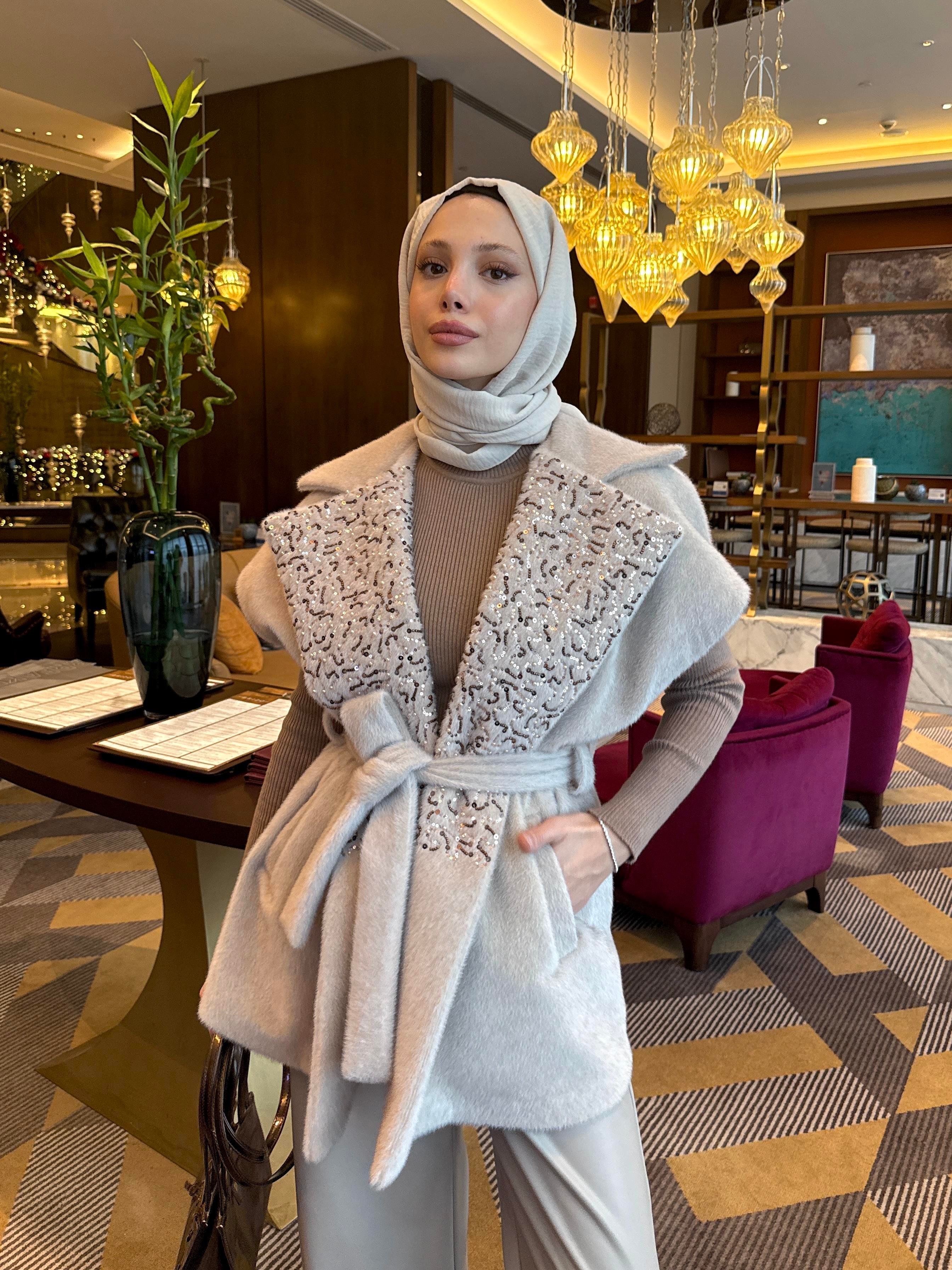 NAKIŞLI GOLD FOX YELEK - CAMEL