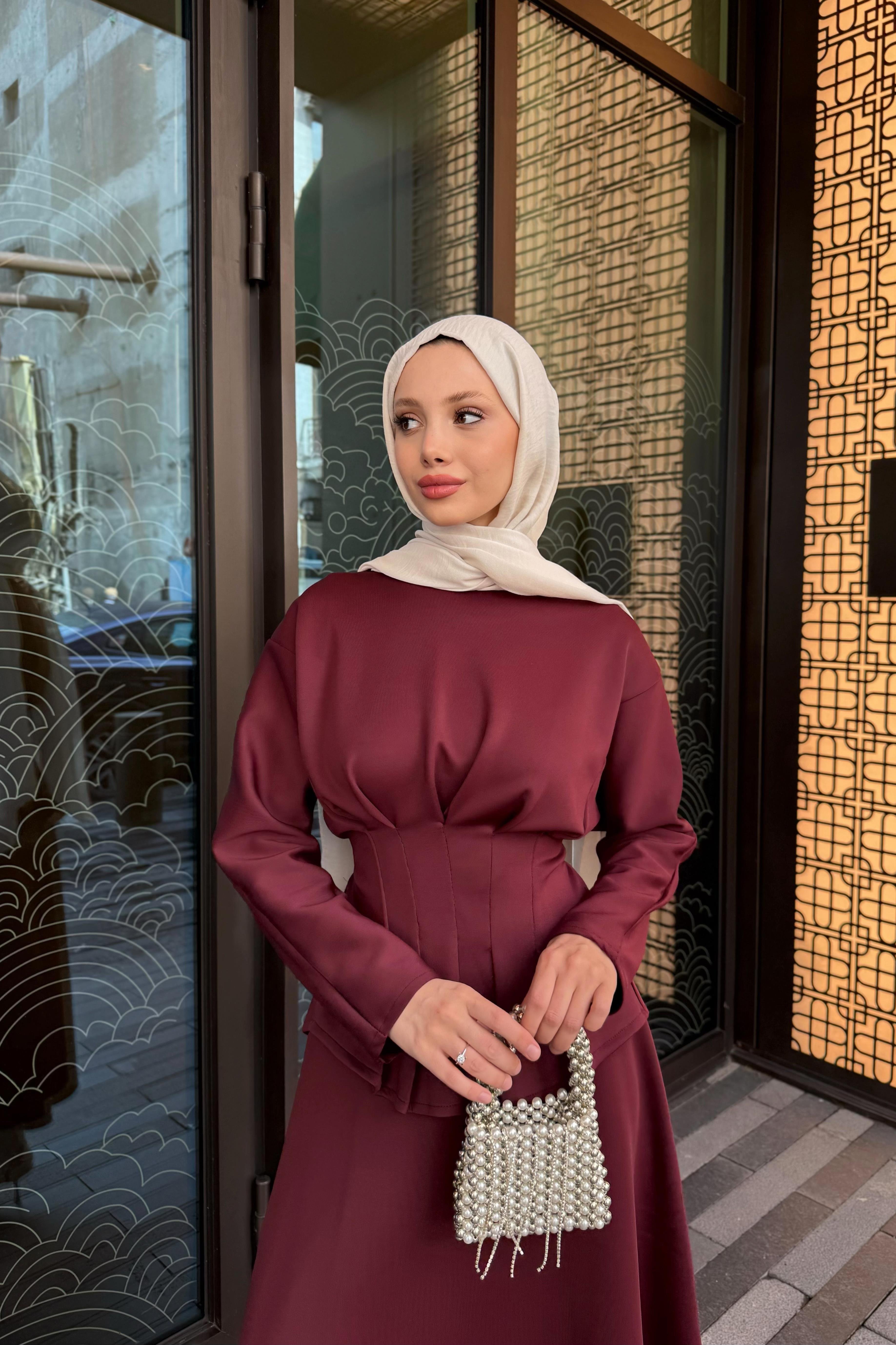 PİLELİ SCUBA TAKIM - BORDO