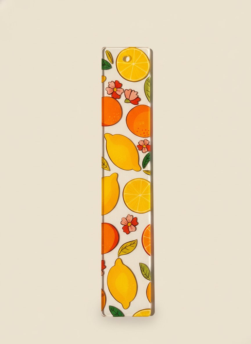 🍊 Yaz Neşesi: Meyveli UV Baskı Kitap Ayraçları
