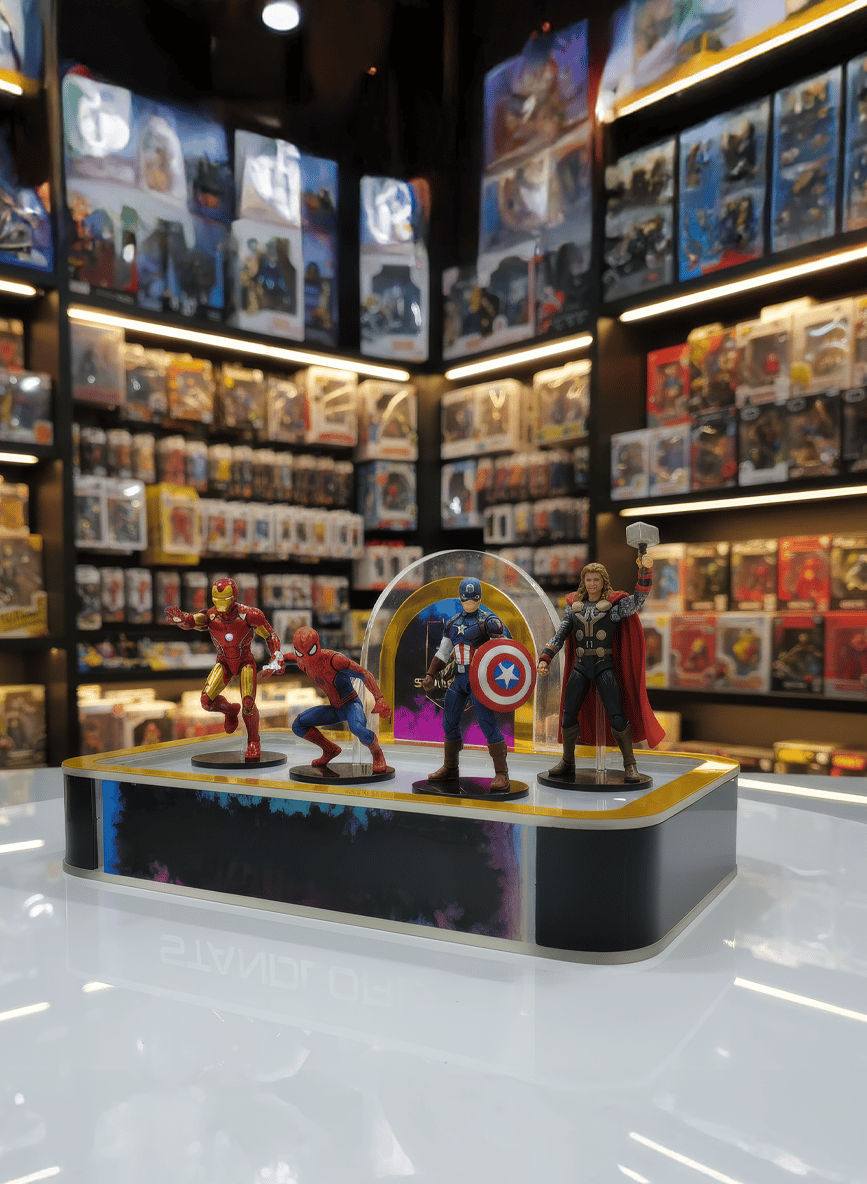 Gold Lüks Marka Teşhir Yükselticisi I Işıklı Platformlu Kemer Panelli Stand