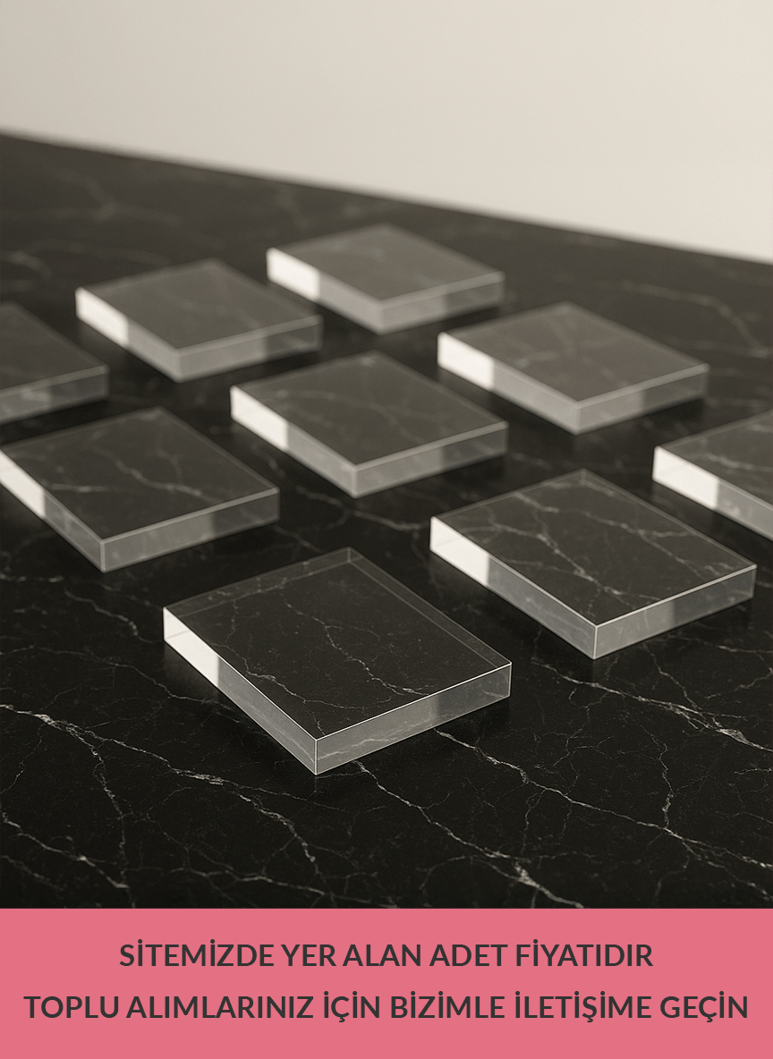 Kozmetik Pleksi Blok – Modern & Minimal Ürün Sergileme Bloğu