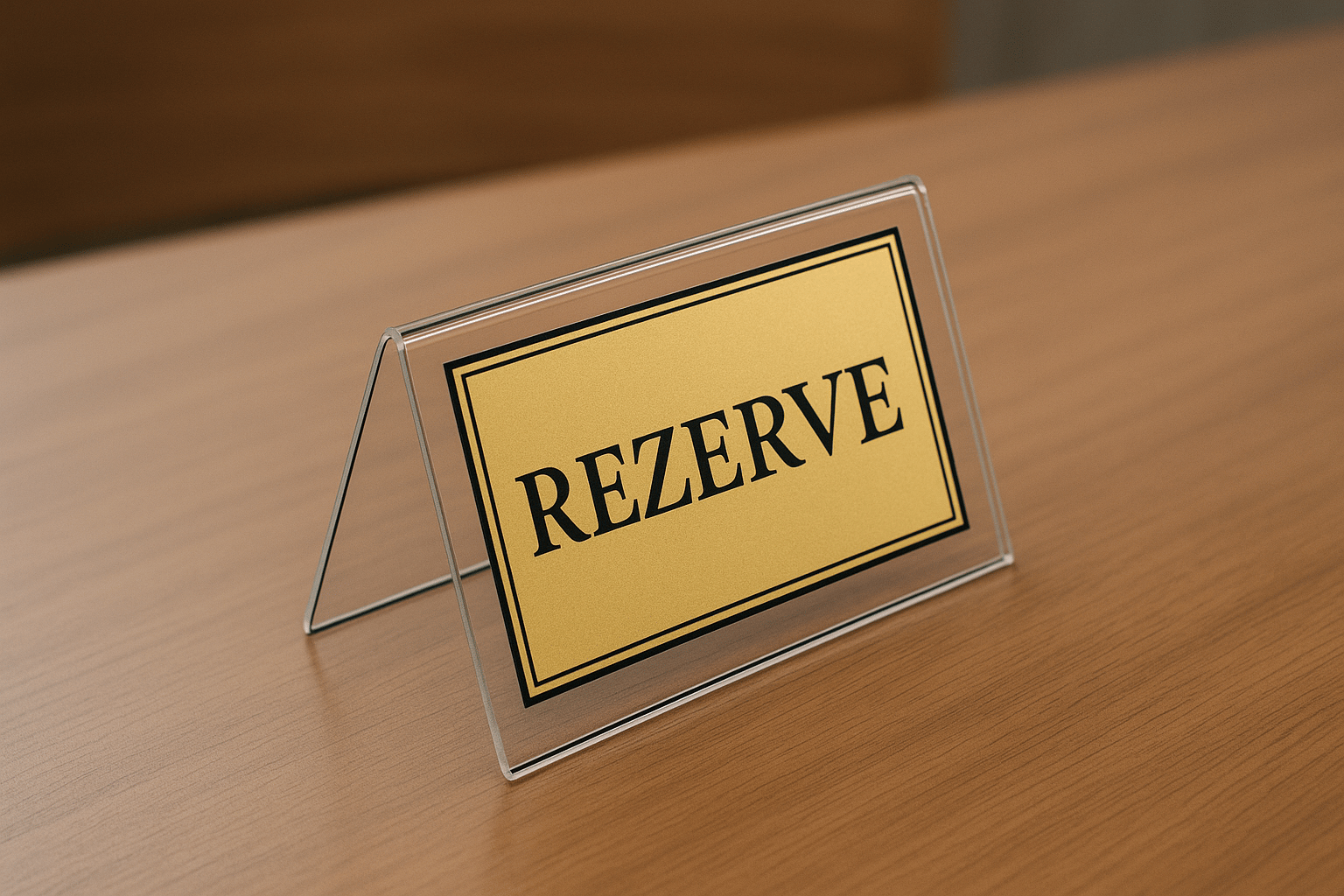 REZERVE Baskılı Masaüstü İsimlik