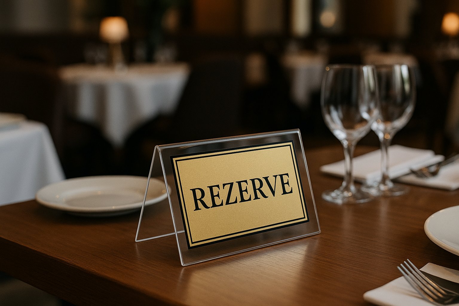 REZERVE Baskılı Masaüstü İsimlik