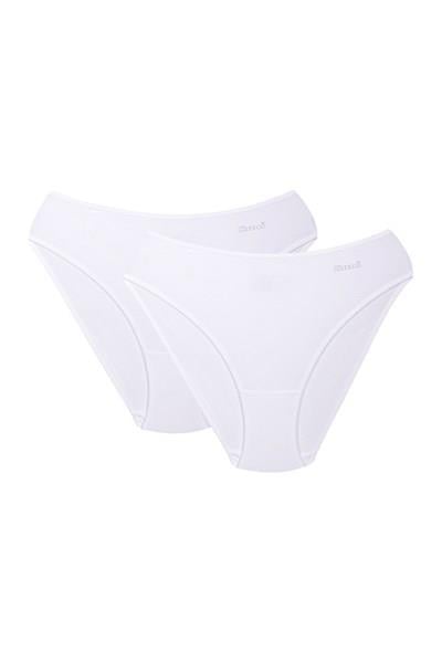 Basic 2 Li Pamuk Slip - Beyaz