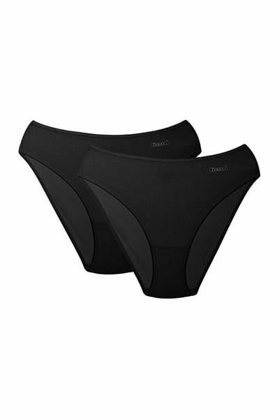 Basic 2 Li Pamuk Slip - Siyah