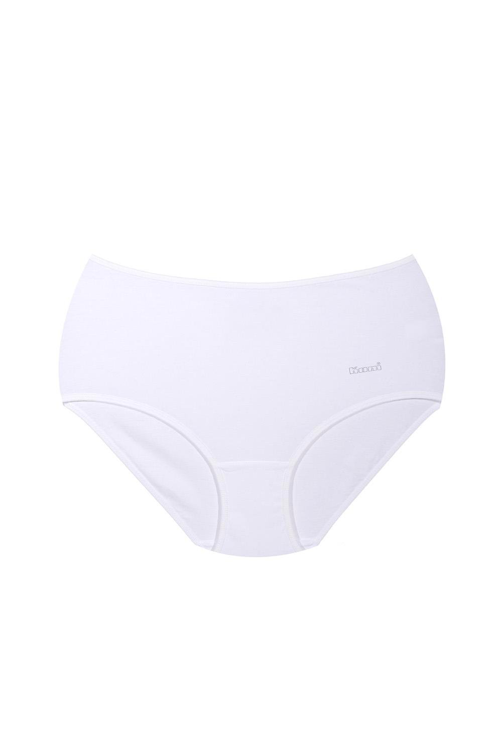 Basic Maxi Yüksek Bel 2 Li Pamuk Slip - Beyaz
