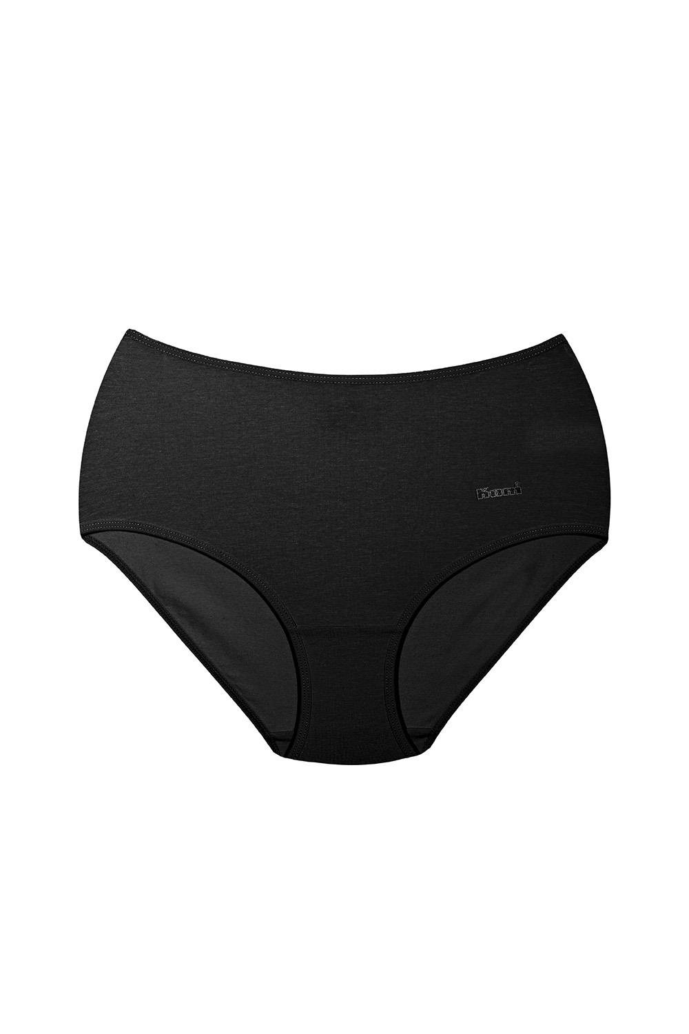 Basic Maxi Yüksek Bel 2 Li Pamuk Slip - Siyah