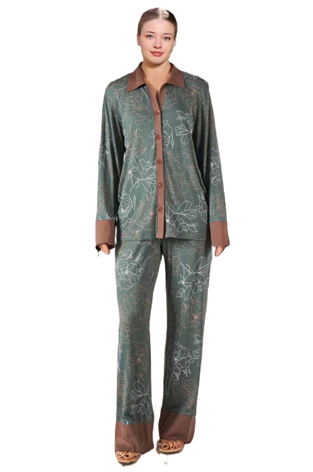 Kadın Yeşi̇l Pijama Takım