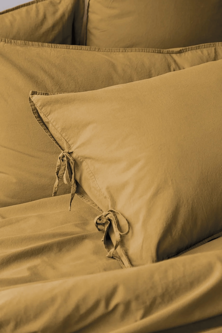 SAVANNA MUSTARD %100 PAMUK ÇİFT KİŞİLİK NEVRESİM TAKIMI 200*220