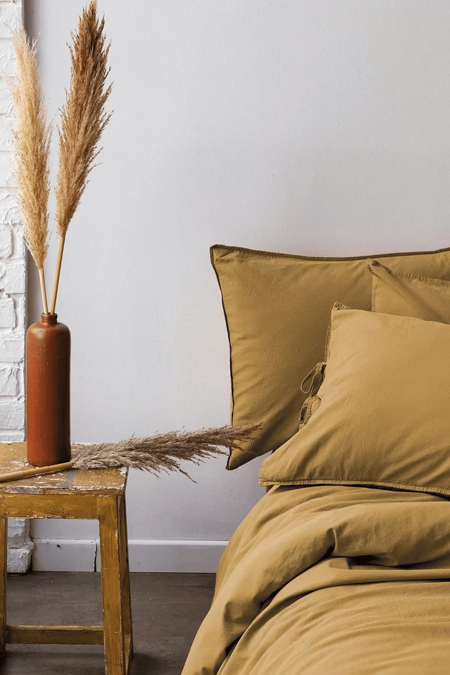 SAVANNA MUSTARD %100 PAMUK ÇİFT KİŞİLİK NEVRESİM TAKIMI 200*220