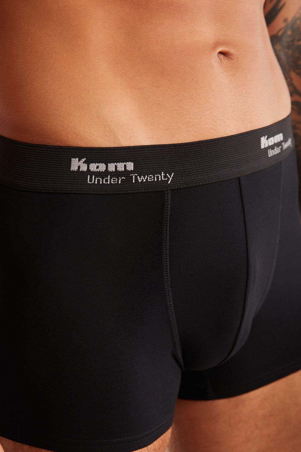 Tight Pamuklu 2 li Erkek Boxer - Siyah