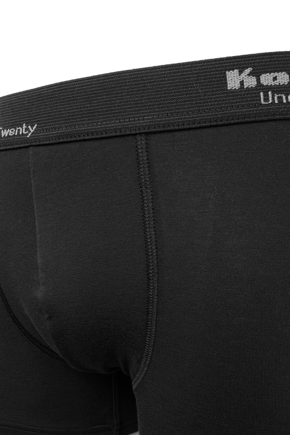 Tight Pamuklu 2 li Erkek Boxer - Siyah