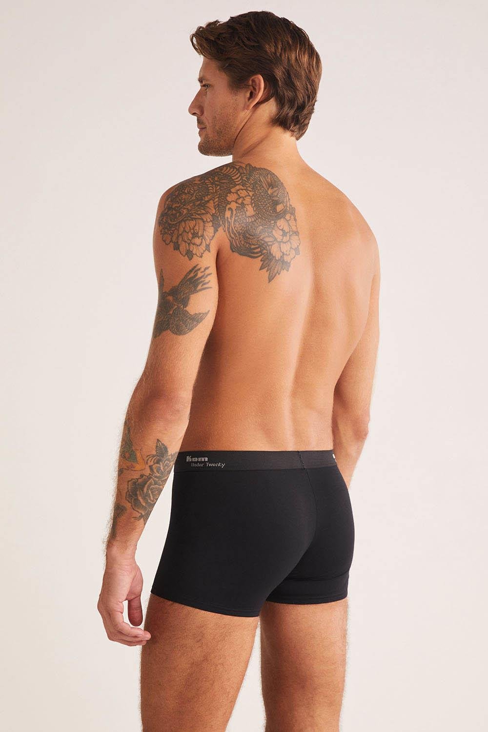 Tight Pamuklu 2 li Erkek Boxer - Siyah